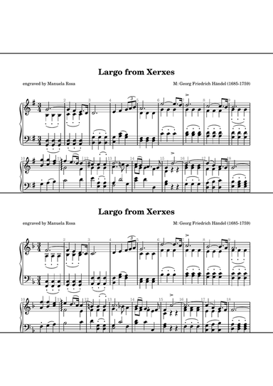 Largo (aus Xerxes, Georg Friedrich Händel)