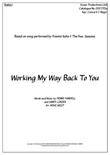 Working My Way Back To You