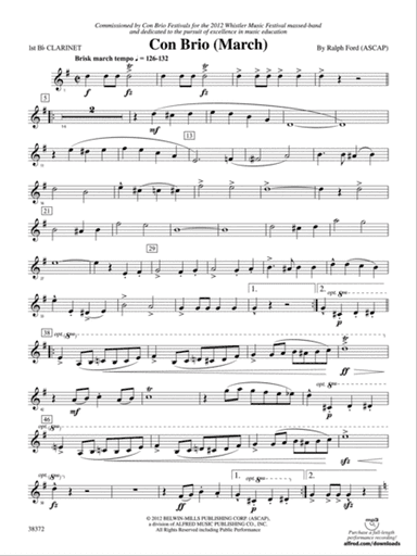 Con Brio: 1st B-flat Clarinet