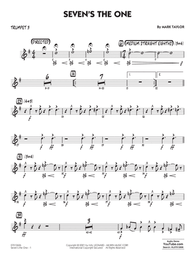 Seven's The One - Trumpet 3