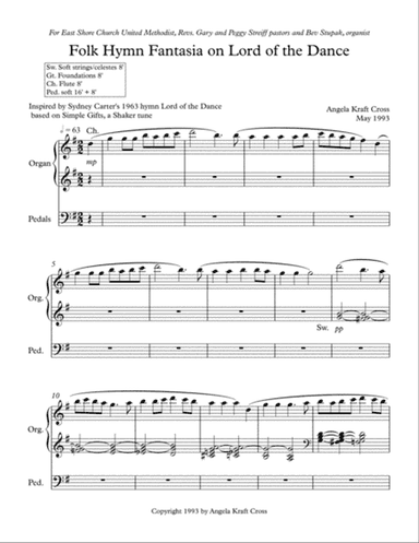 Folk Hymn Fantasia on Lord of the Dance