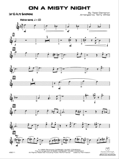 On a Misty Night: E-flat Alto Saxophone