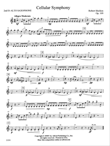 Cellular Symphony: 2nd E-flat Alto Saxophone