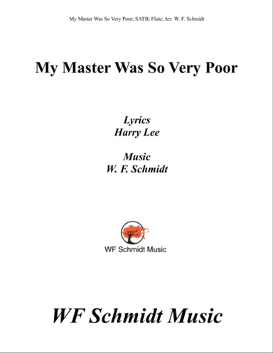 My Master Was So Very Poor