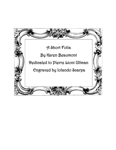 A Short Folia