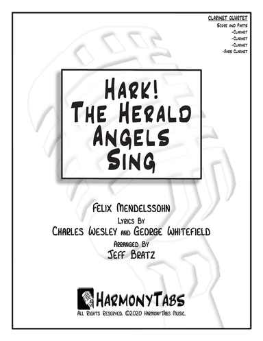 Hark! The Herald Angels Sing (Clarinet Quartet)