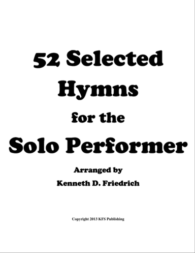 52 Selected Hymns for the Solo Performer - horn