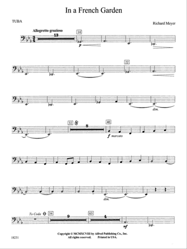 In a French Garden: Tuba