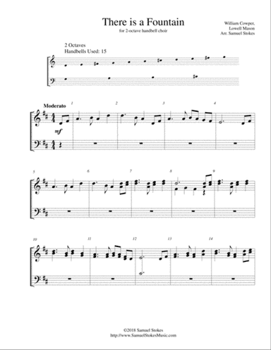 There is a Fountain - for 2-octave handbell choir