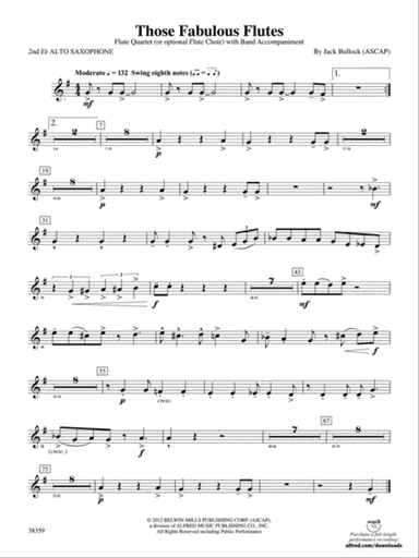 Those Fabulous Flutes: 2nd E-flat Alto Saxophone