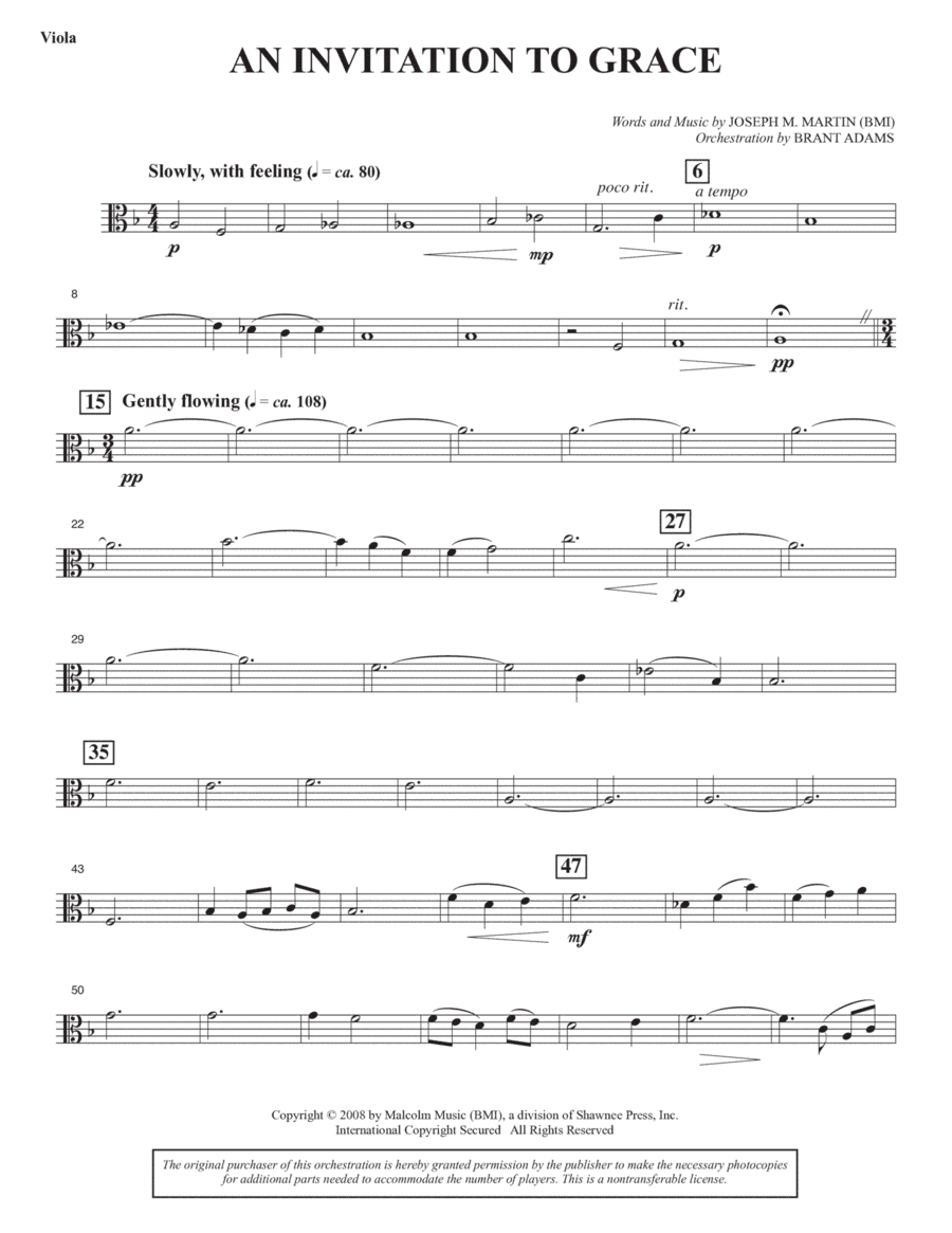 An Invitation To Grace - Viola
