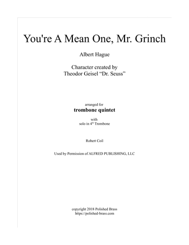 You're A Mean One, Mr. Grinch