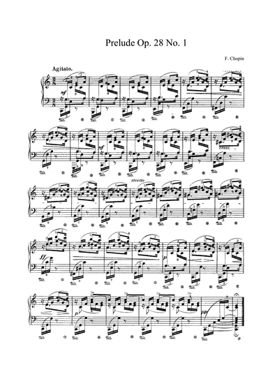 Chopin Prelude Op. 28 No. 1 in C Major