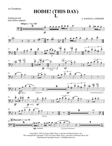 Hodie (This Day) - Trombone 1