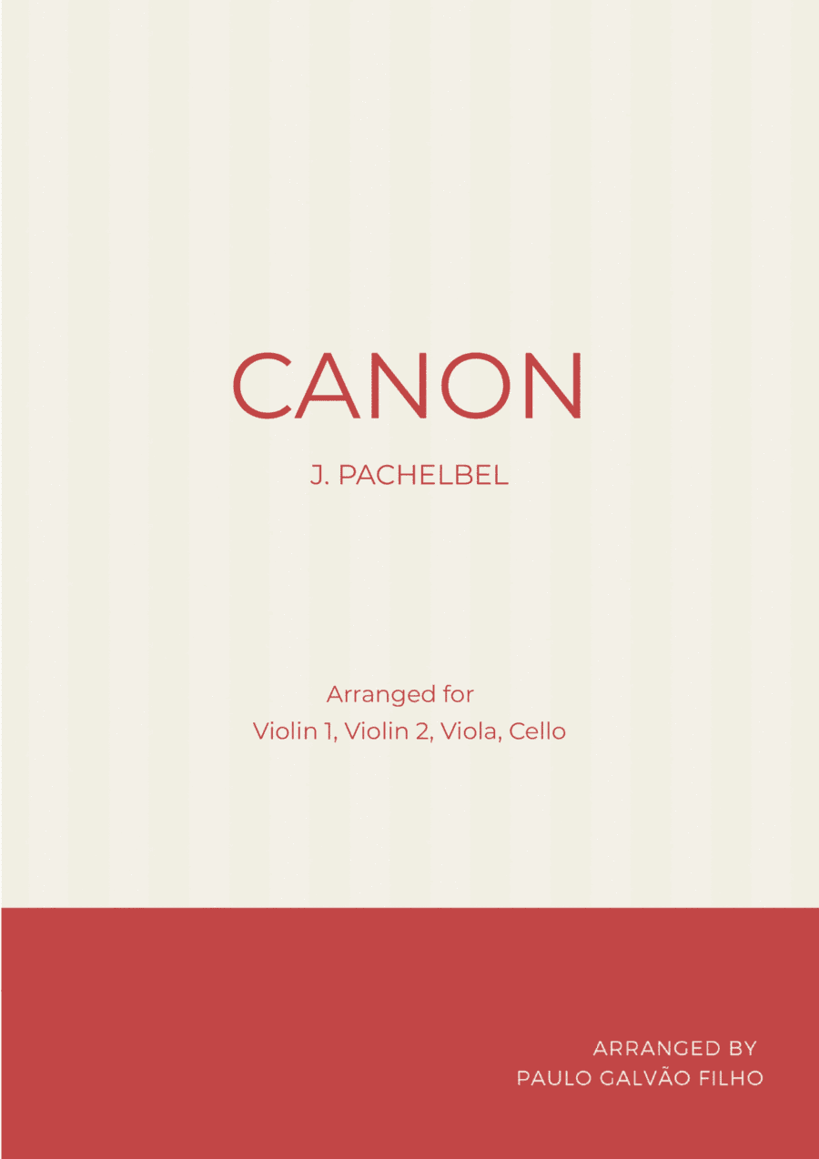 CANON IN D - PIANO (EASY)