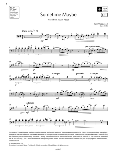 Sometime Maybe (Grade 4, C3, from the ABRSM Cello Syllabus from 2024)