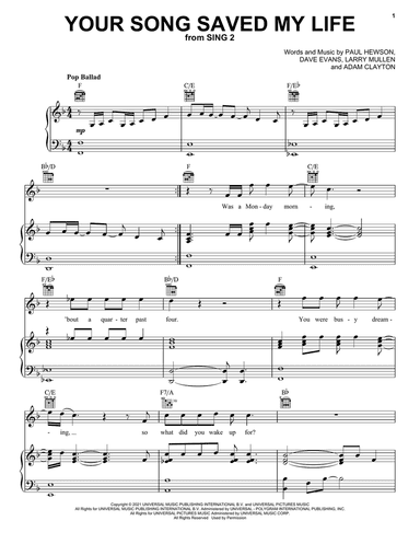 Your Song Saved My Life (from Sing 2)