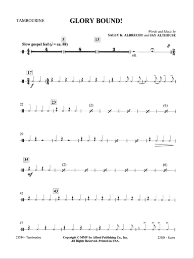 Glory Bound!: 1st Percussion