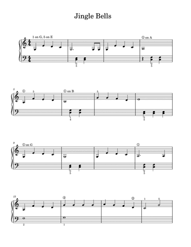 Jingle Bells - Late beginner arrangement