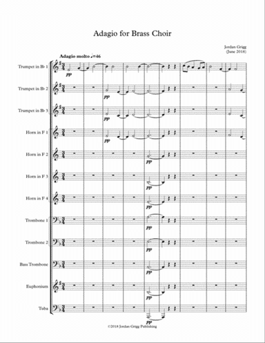 Adagio for Brass Choir