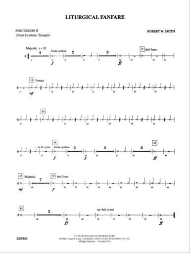 Liturgical Fanfare: 2nd Percussion
