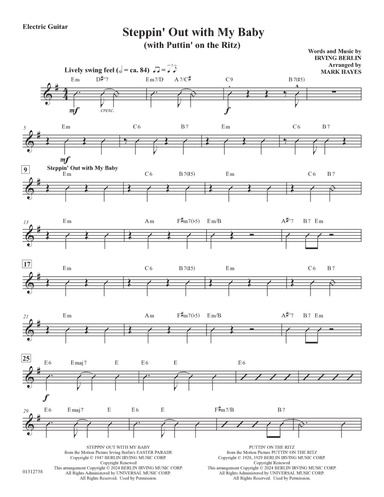 Steppin' Out With My Baby (with "Puttin' On The Ritz") - Guitar