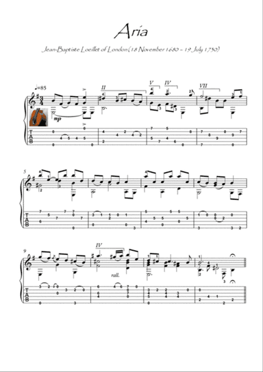 Air by Jean Baptiste guitar solo