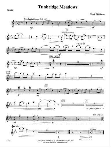 Tunbridge Meadows: Flute