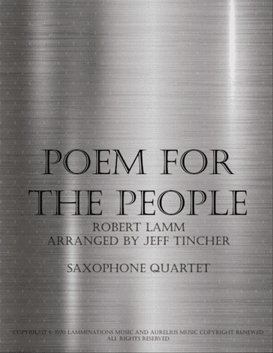Poem For The People