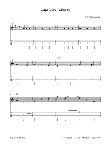 Capriccio Italiano - P. I. Tschaikowsky