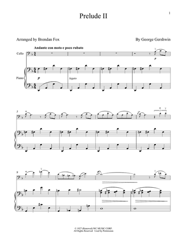 Prelude II (Andante Con Moto E Poco Rubato)