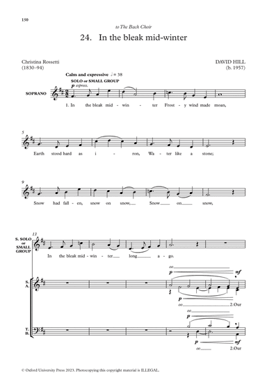 In the bleak mid-winter