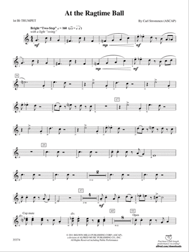 At the Ragtime Ball: 1st B-flat Trumpet