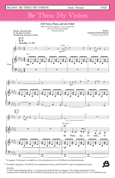 Be Thou My Vision (arr. Jay Rouse)