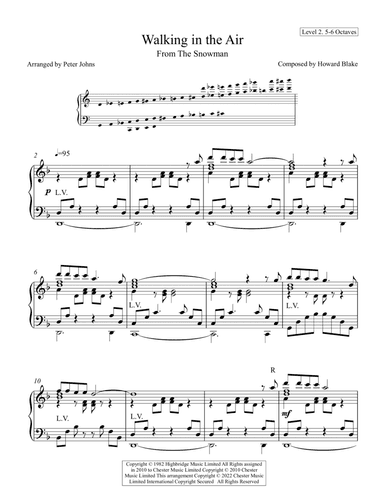Walking In The Air - Score Only