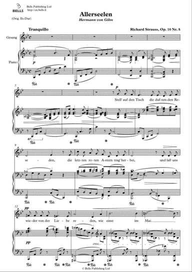 Allerseelen, Op. 10 No. 8 (B-flat Major)