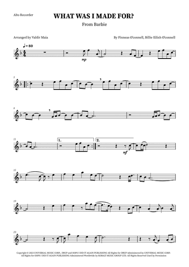 What Was I Made For?