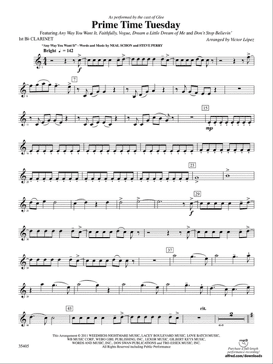 Prime Time Tuesday: 1st B-flat Clarinet