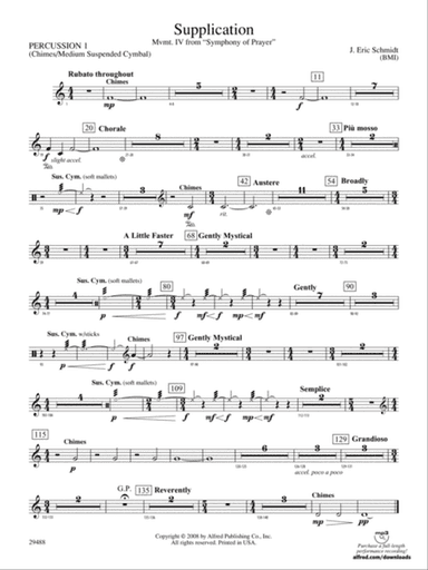 Supplication: 1st Percussion