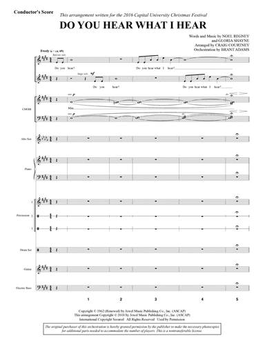 Do You Hear What I Hear (arr. Craig Courtney) - Full Score