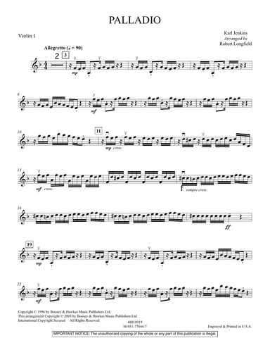 Palladio - Violin 1