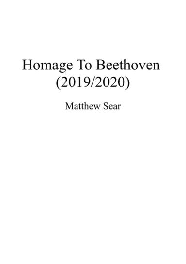 Homage To Beethoven for solo piano