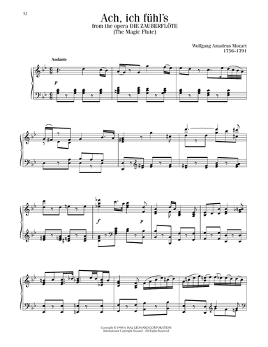 Ach, Ich Fuhl's (The Magic Flute)