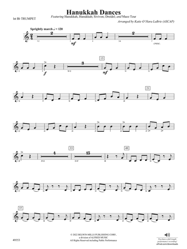 Hanukkah Dances: 1st B-flat Trumpet