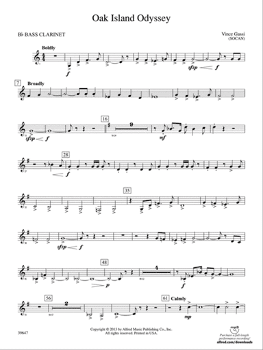 Oak Island Odyssey: B-flat Bass Clarinet