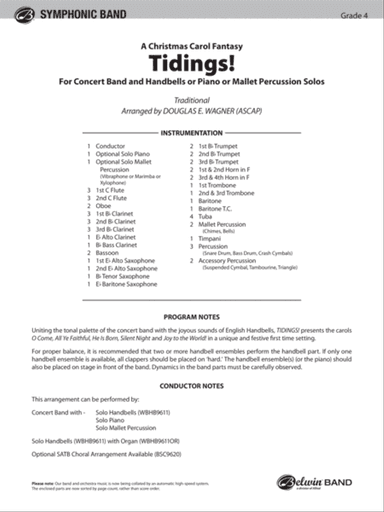 Tidings! (A Christmas Carol Fantasy): Score