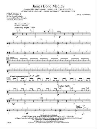 James Bond Medley: 2nd Percussion