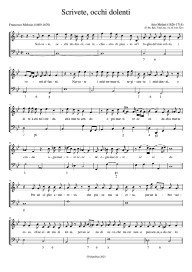 Scrivete occhi dolenti