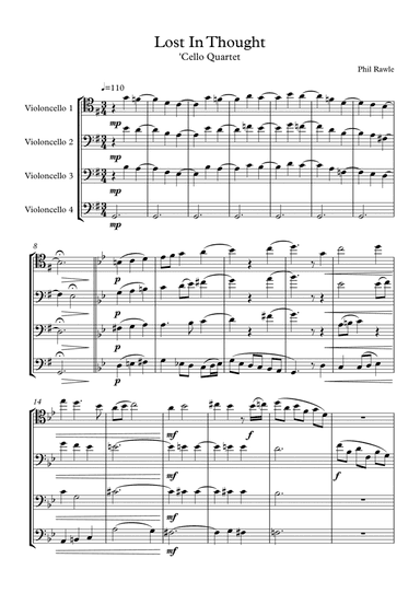 Lost In Thought - 'Cello Quartet