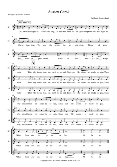 Sussex Carol (sab)